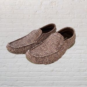 121. ROPER Loafers - Brown & White Tweed - Ladies Size US 6.5